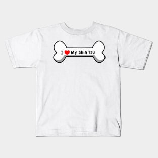 I Love My Shih Tzu Kids T-Shirt